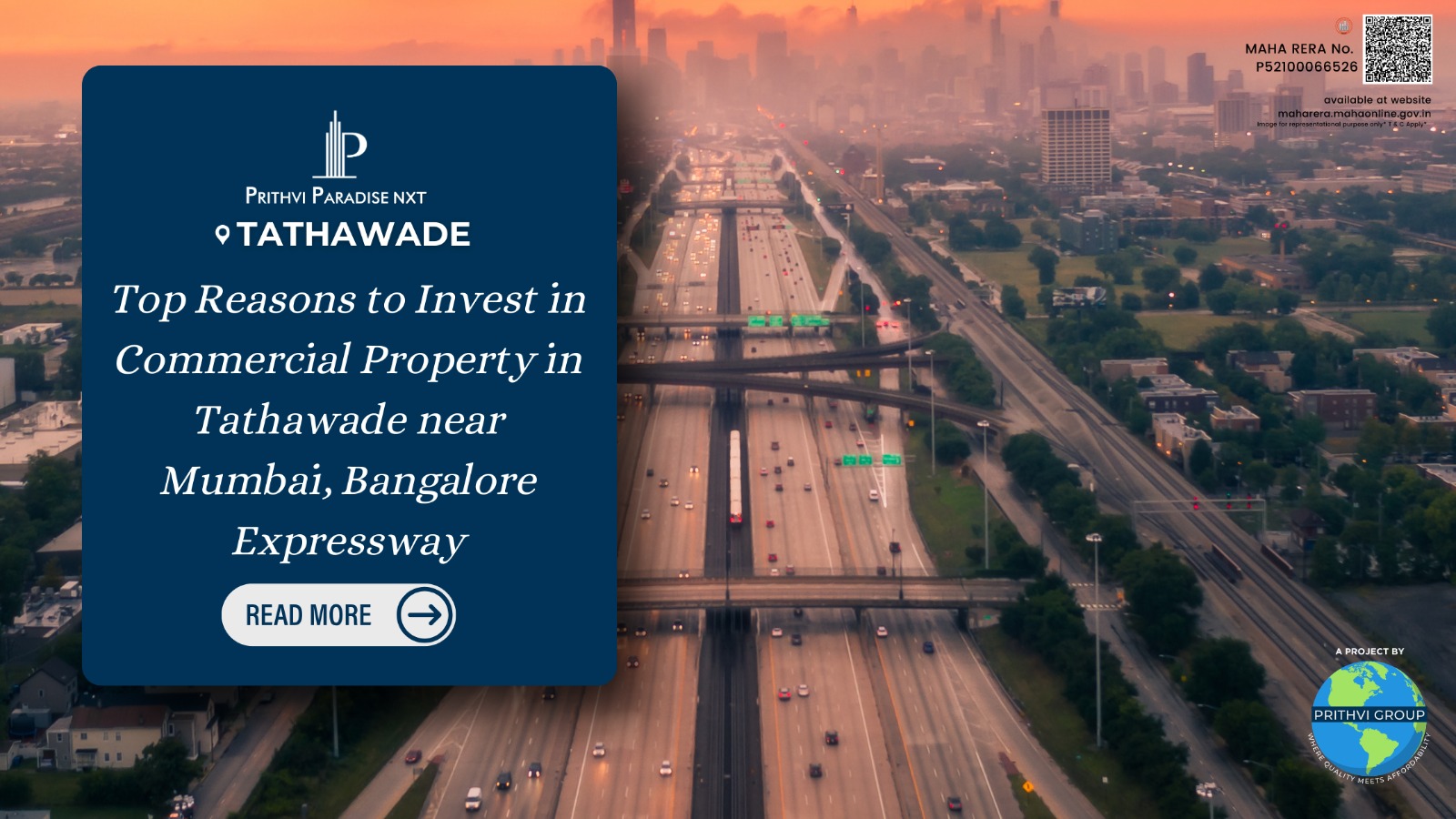 Top Reasons to Invest in Commercial Property in Tathawade near Mumbai, Bangalore Expressway